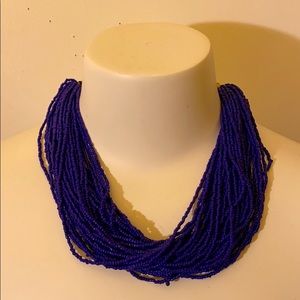 Purple beaded necklace